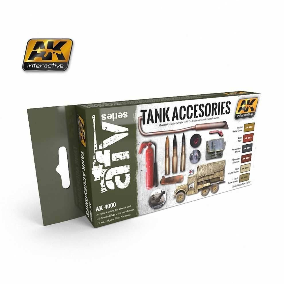 AK Interactive: Tank Accessories Colors Set - 