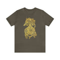 Golden Celtic Dice Dragon Shirt - Army / S