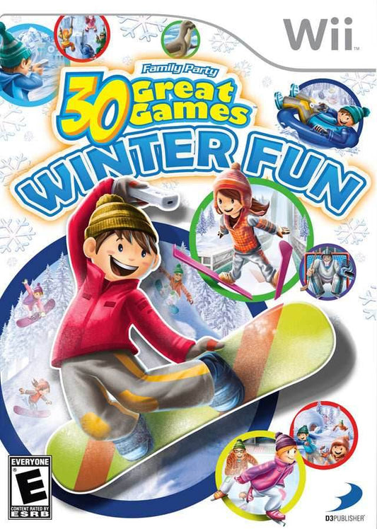 Family Party: 30 Great Games Winter Fun (Wii) - Game Manual Only