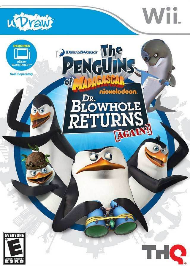uDraw Penguins of Madagascar: Dr. Blowhole Returns - Again! (Wii) - Game Only