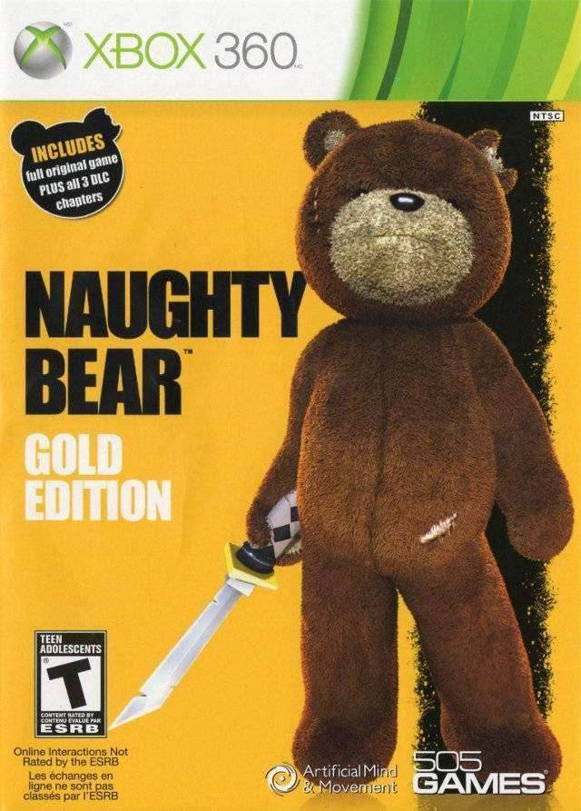 Naughty Bear Gold Edition (Xbox 360) - Game Manual Only