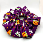 Purple Baby Yoda Halloween Scrunchie - 