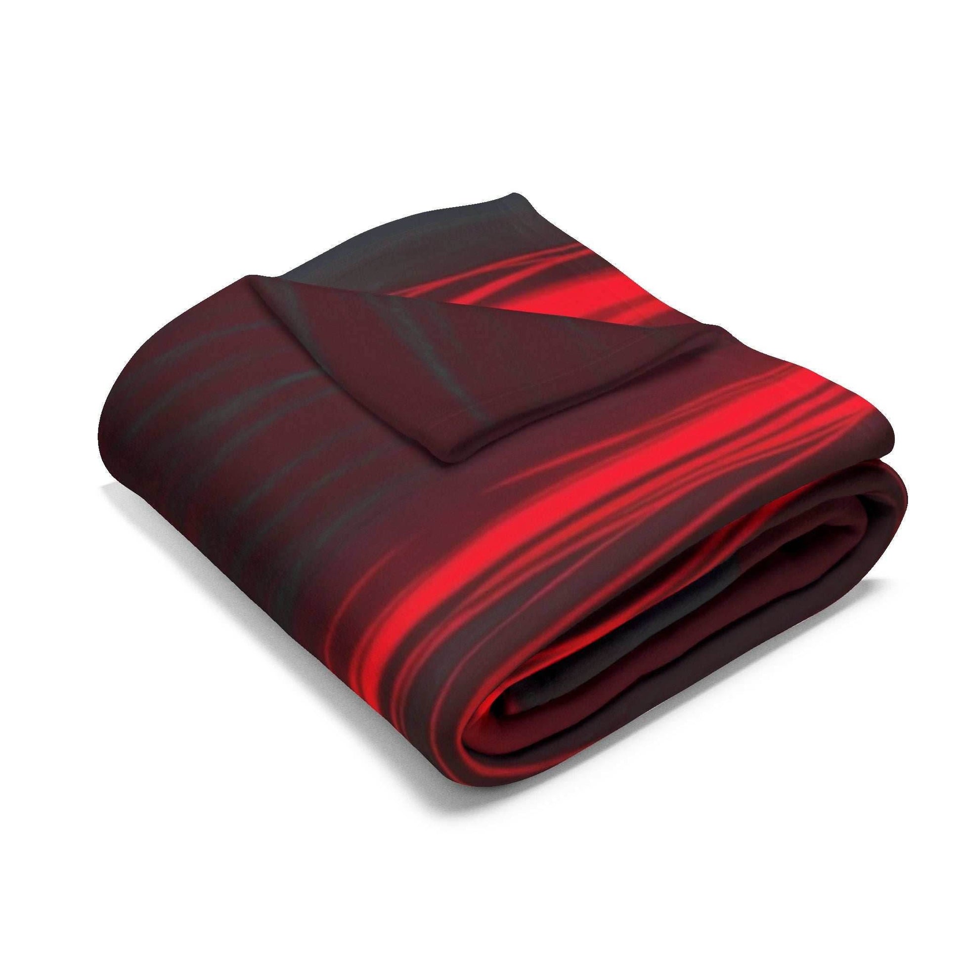 Dn missa Cozy Arctic Fleece Blanket with Striking Red Design - Perfect for Gifting, Home Décor, Anime Nights, Cozy Evenings, Horror Lovers - 30'' × 40''
