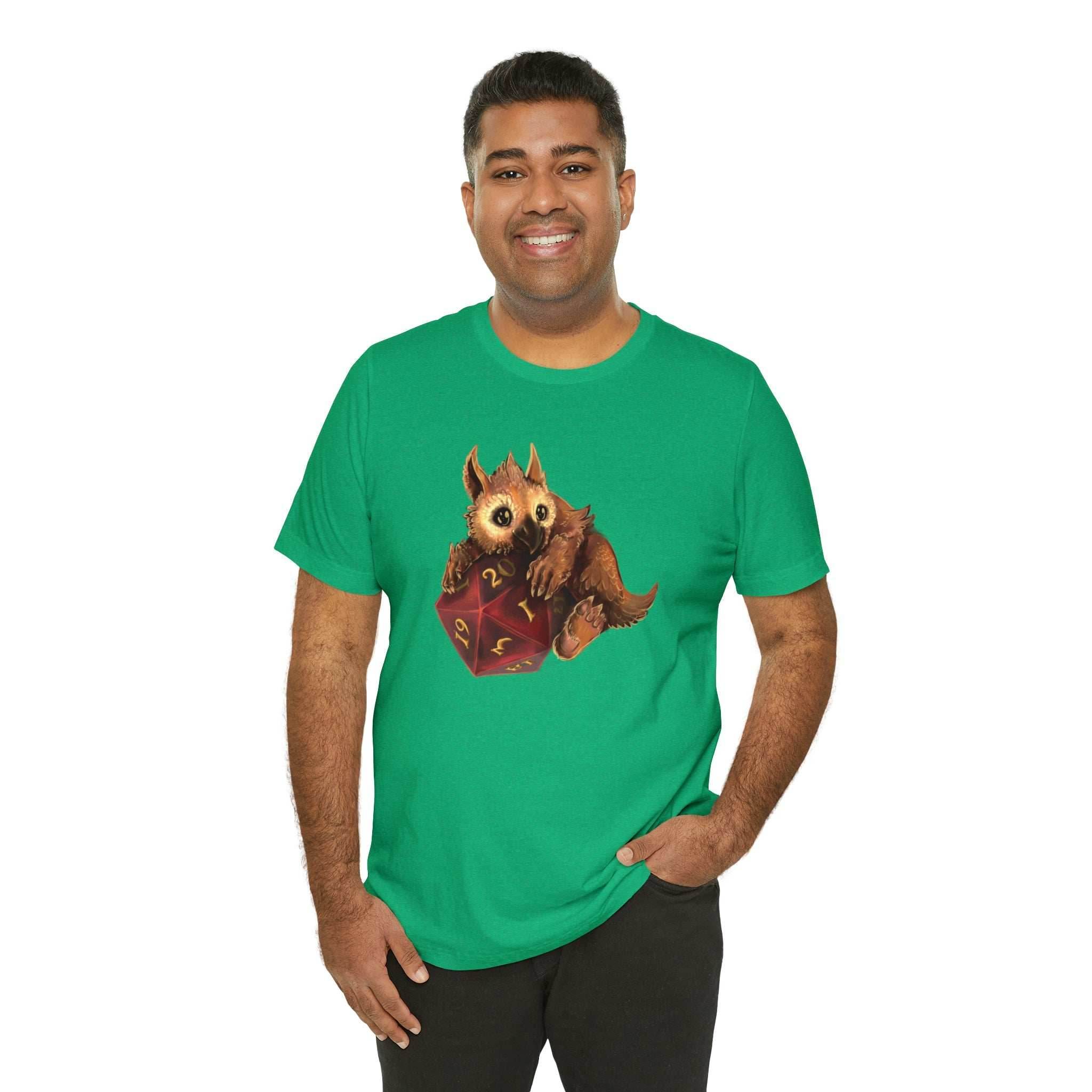 Owliver with High Variance D20 Short Sleeve Tee - Athletic Heather / S