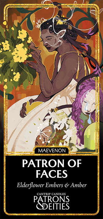 Cantrip Candles - Maevenon, Patron of Faces 16 oz. - 