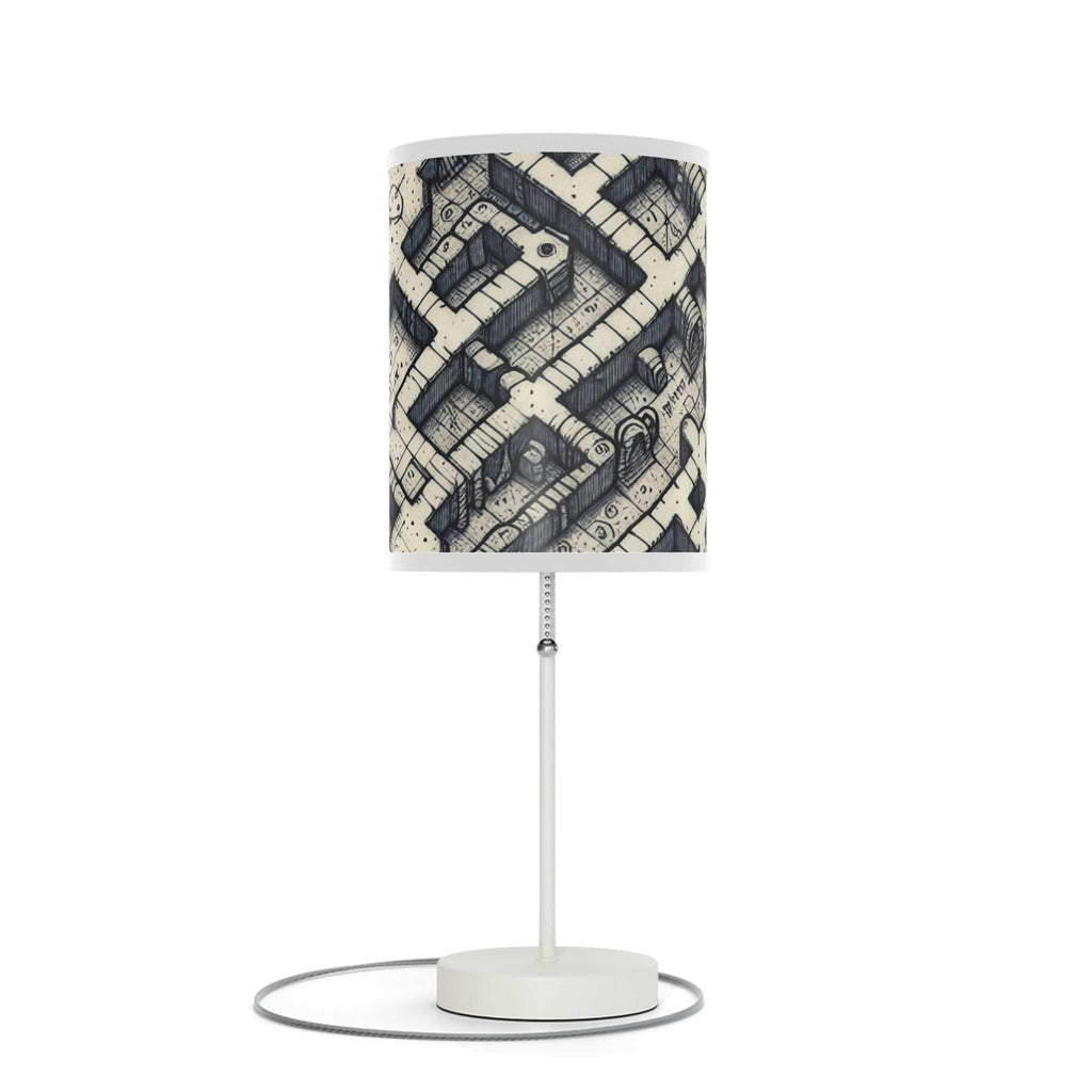 Dungeon map. Lamp on a Stand, US|CA plug - White / White / One size