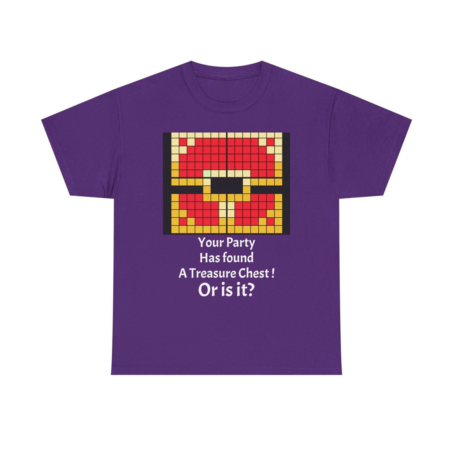 Your party has found a treasure chest! Unisex Heavy Cotton Tee - Purple / S