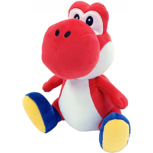 Super Mario All Star Yoshi - Red Yoshi Plush, 7"