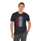 Red, White, and Blue Ombre Ornamental Dice Shirt - Army / S