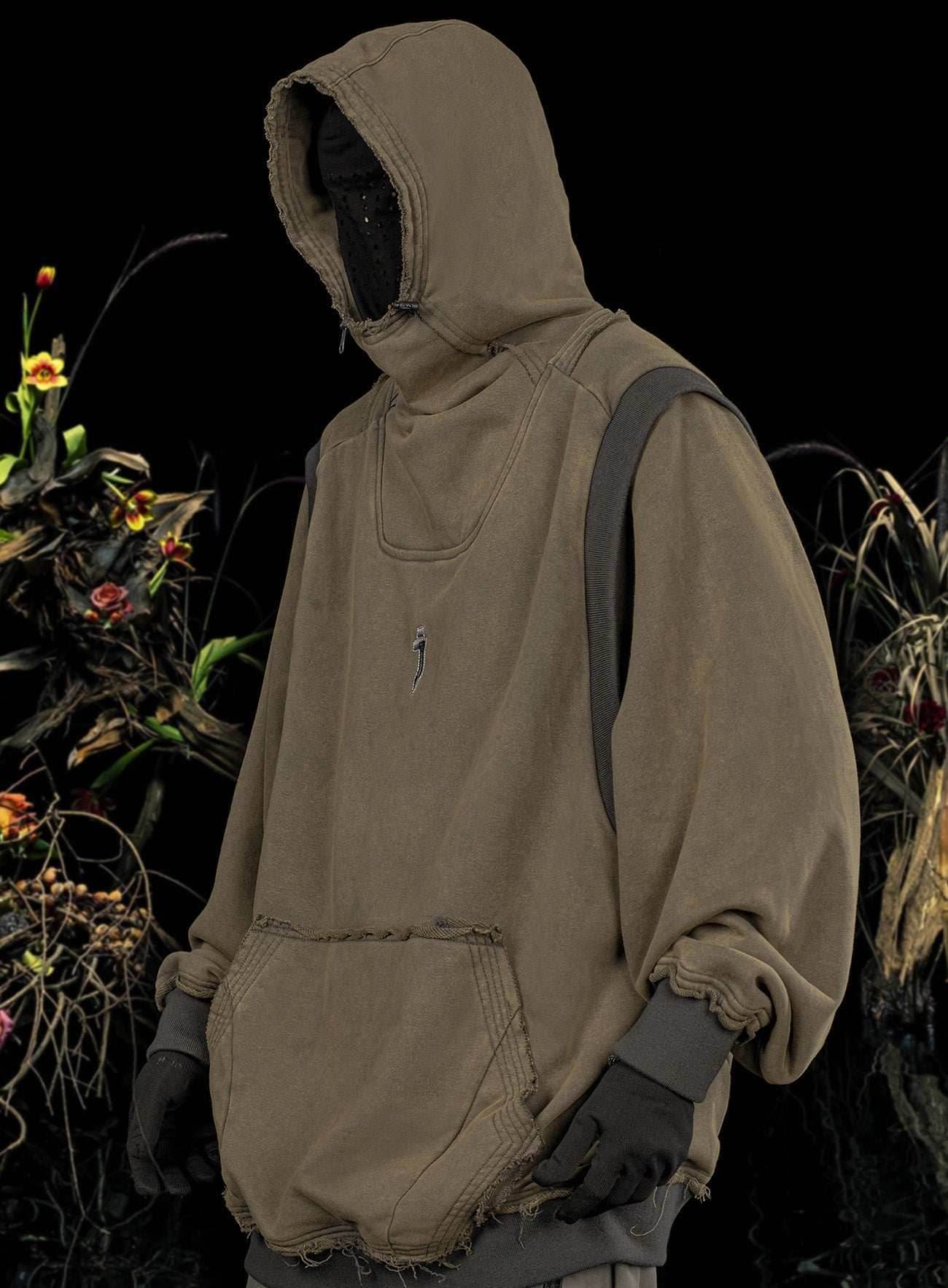 HiH28 Winter Wilderness Hoodie - Dark Khaki / M