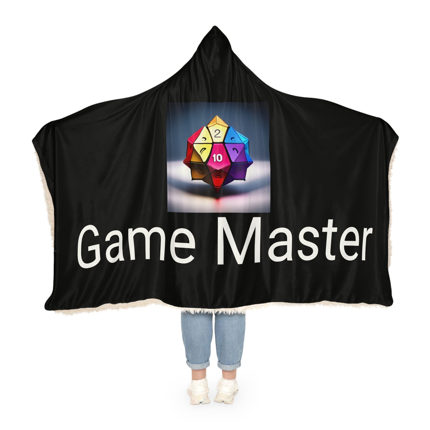 Game Master with dice Snuggle Blanket-DungeonDice1