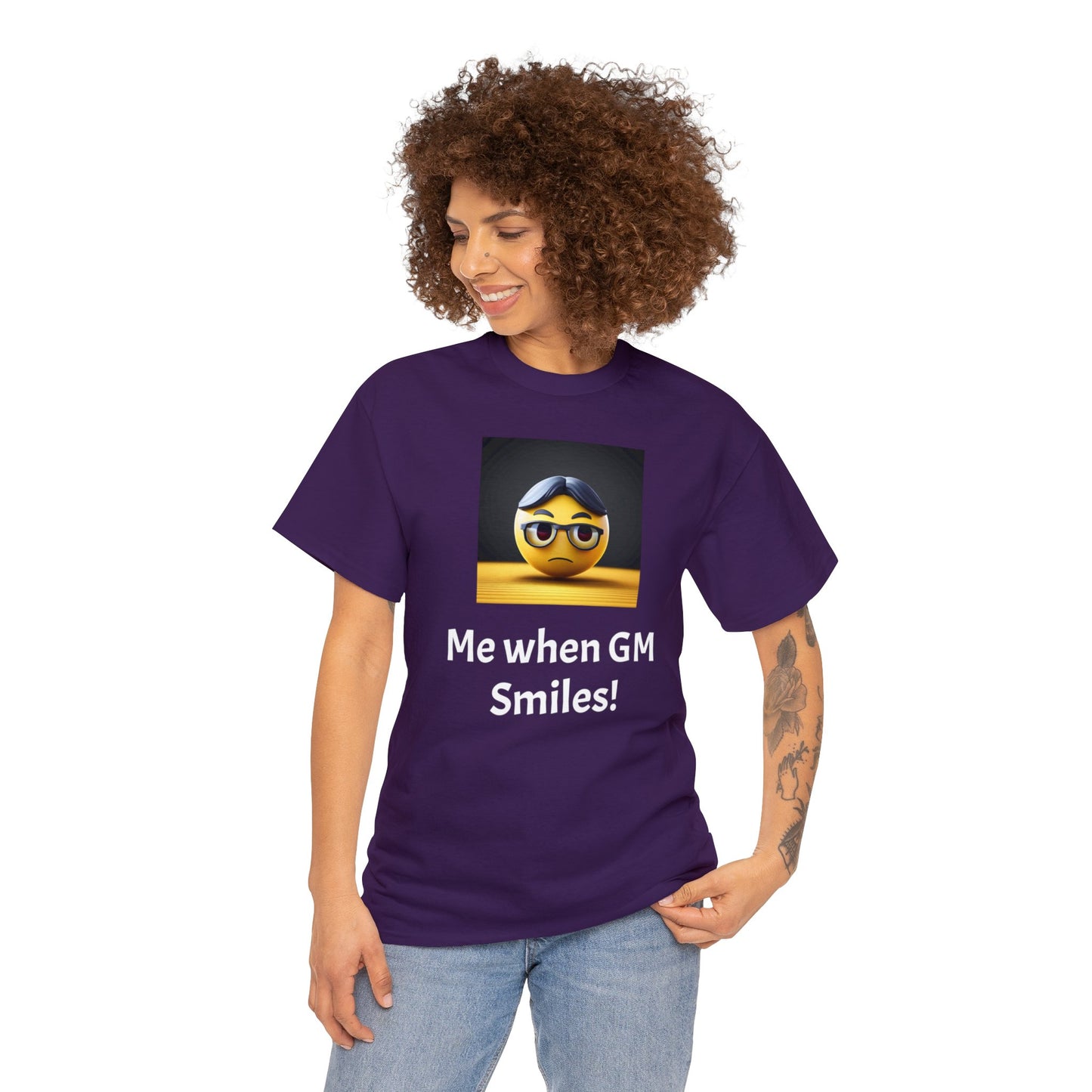 Me when the Gm Smiles Unisex Heavy Cotton Tee-DungeonDice1