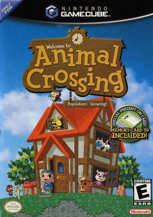 Animal Crossing: With Animal Crossing Memory Card (Gamecube) - Game Manual Only