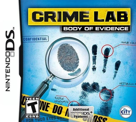 Crime Lab: Body of Evidence (Nintendo DS) - Game Manual Only