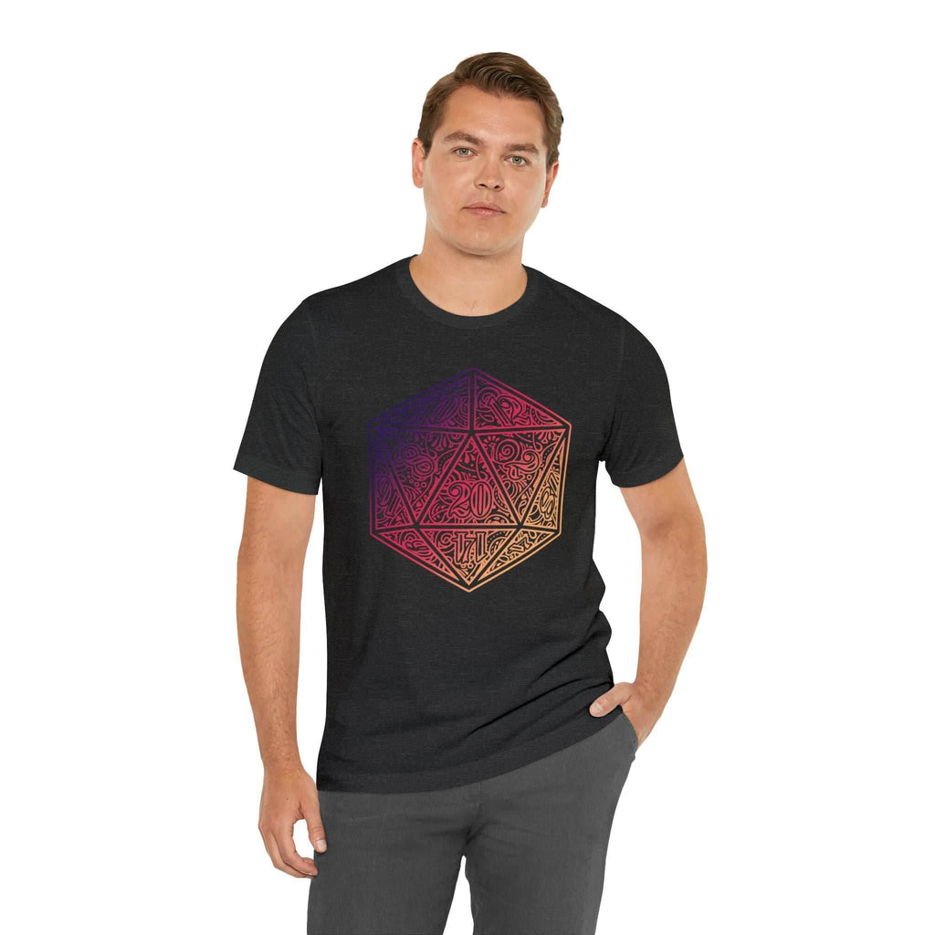 Ombre Ornamental Dice Shirt - Asphalt / S