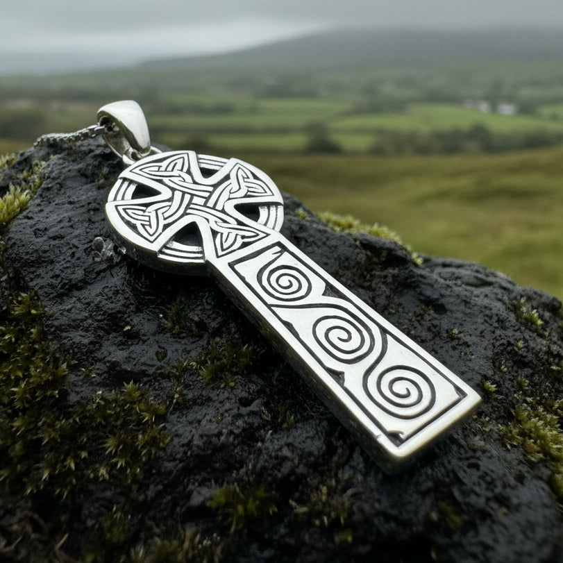 Modern Celtic Cross Necklace