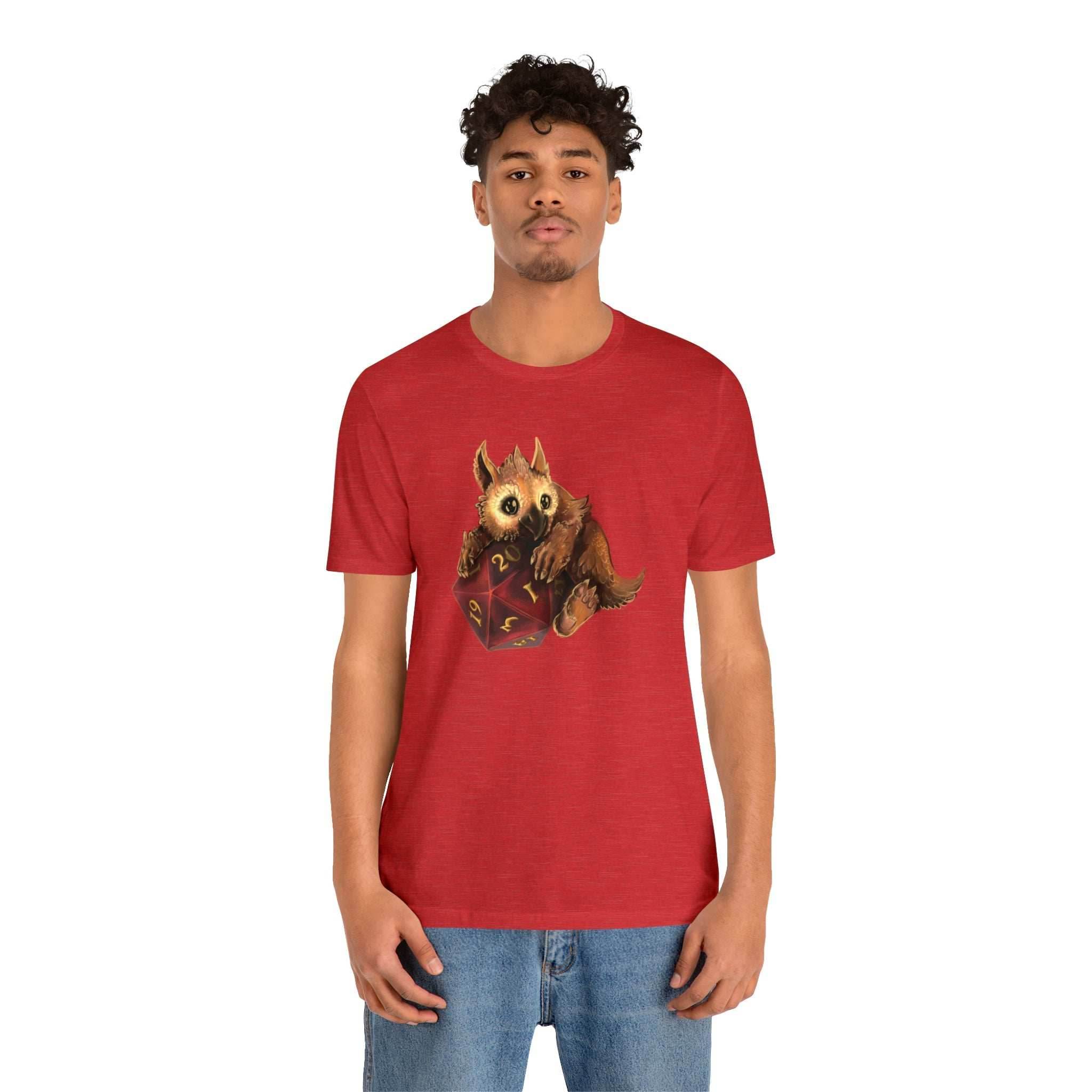 Owliver with High Variance D20 Short Sleeve Tee - Athletic Heather / S