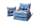 2-in-1 Pillow Blanket - Foldable Travel Throw for Couch, Bed & Office