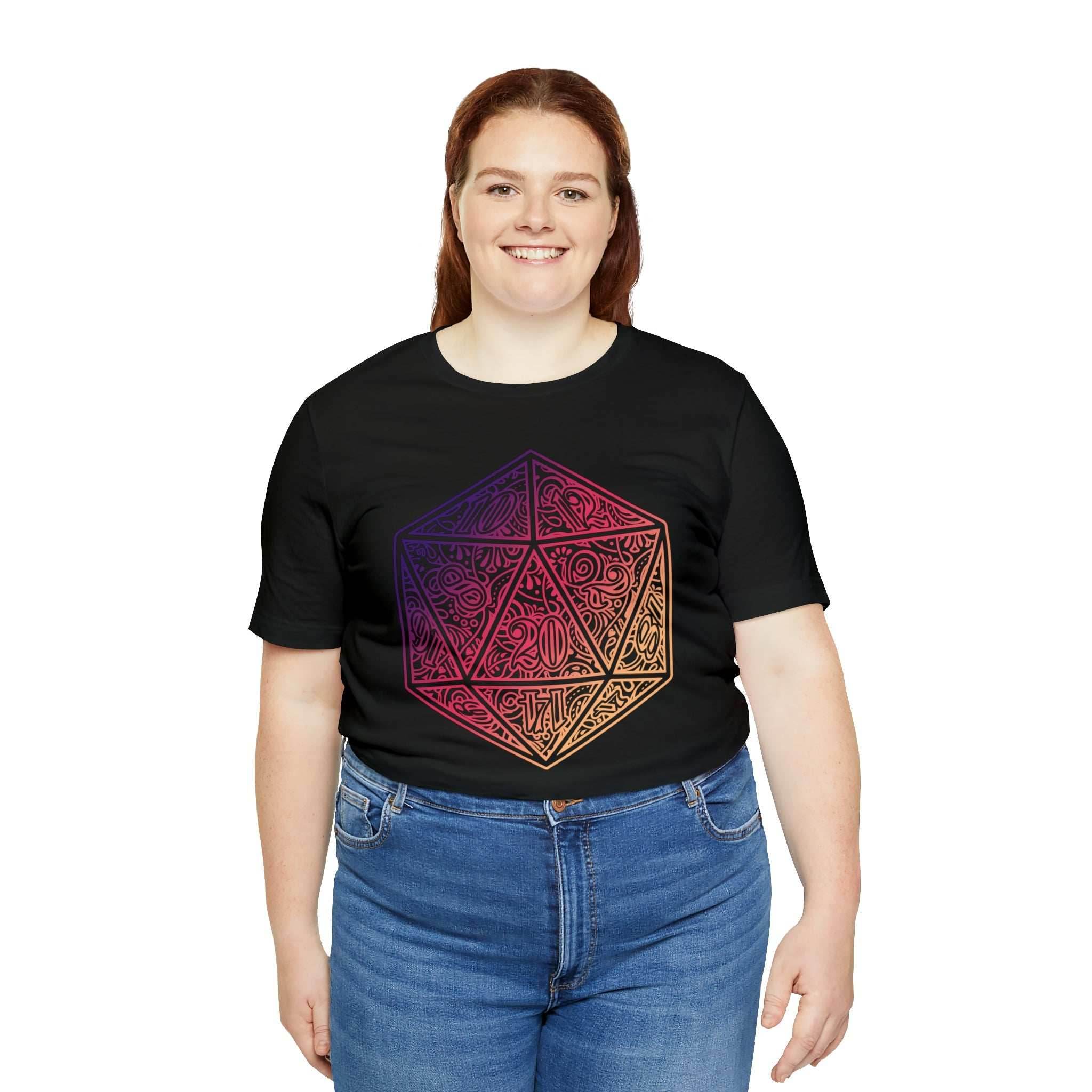 Ombre Ornamental Dice Shirt - Asphalt / S