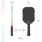 Luzz Candy Cannon Mad Pickler Edition Pickleball Paddle & Cover