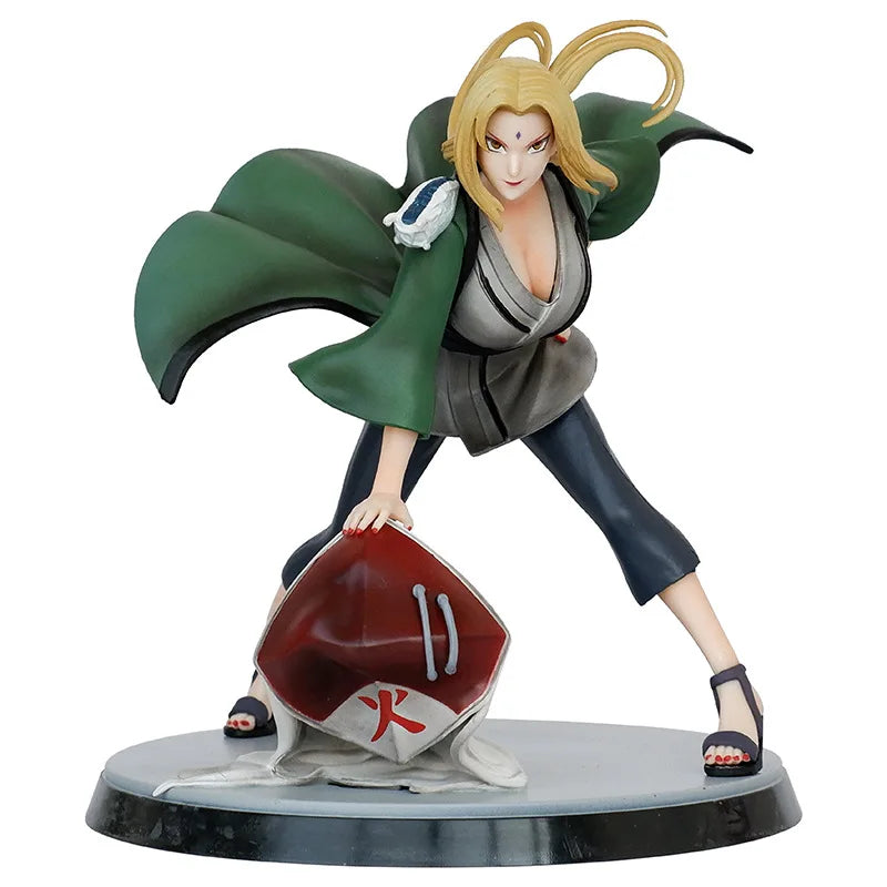 14CM Anime Shippuden Tsunade Kizuna Relation Battle Ver. PVC Action Figure Statue Collection Model Kids Toys Doll