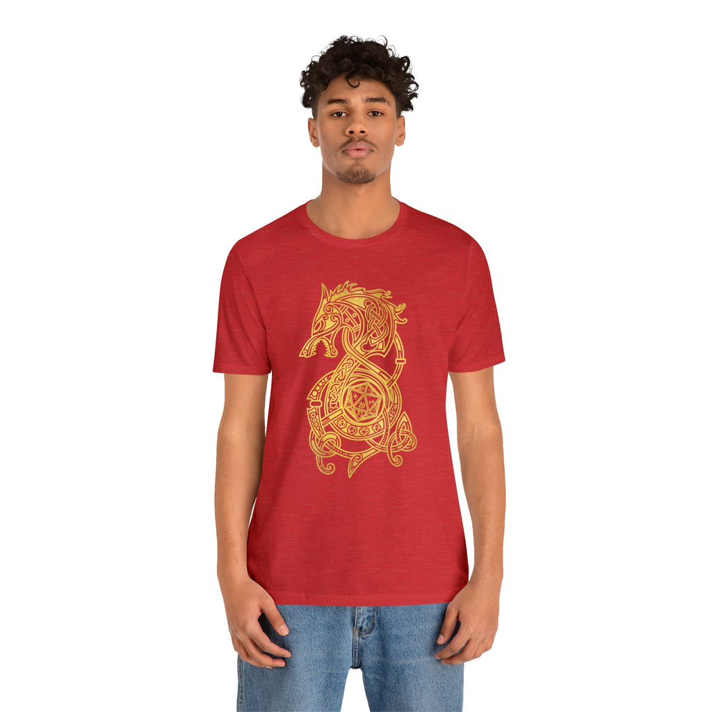 Golden Celtic Dice Dragon Shirt