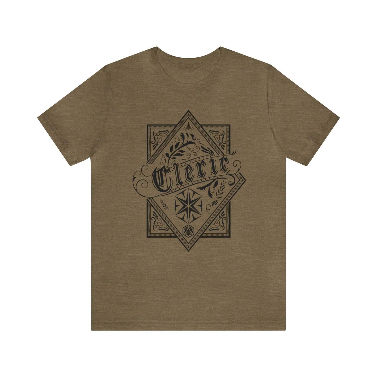Cleric Class Shirt - Heather Olive / S