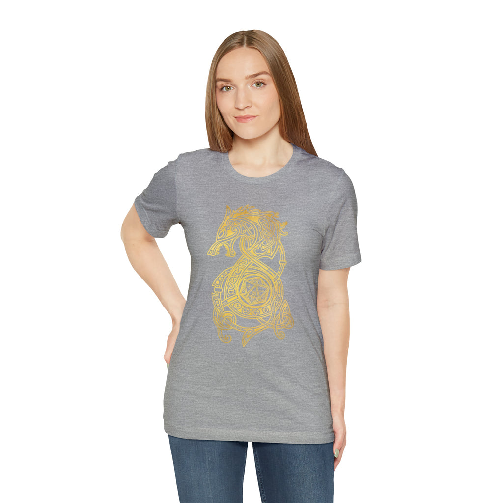 Golden Celtic Dice Dragon Shirt