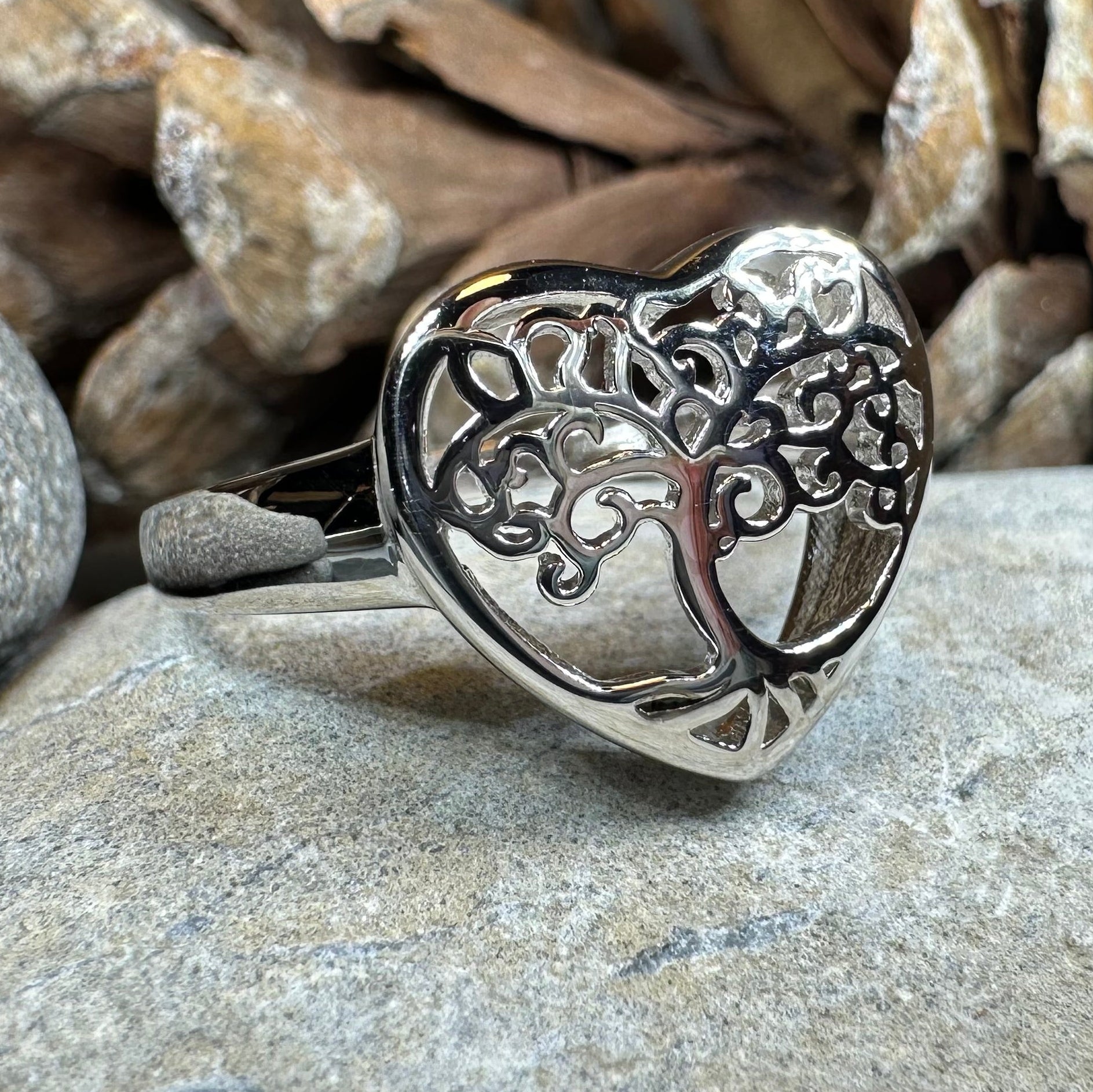 Heart Tree of Life Ring