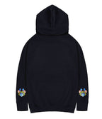 KH9232 Mountains Embroidery Hoodie - Black / S