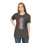 Red, White, and Blue Ombre Ornamental Dice Shirt - Army / S