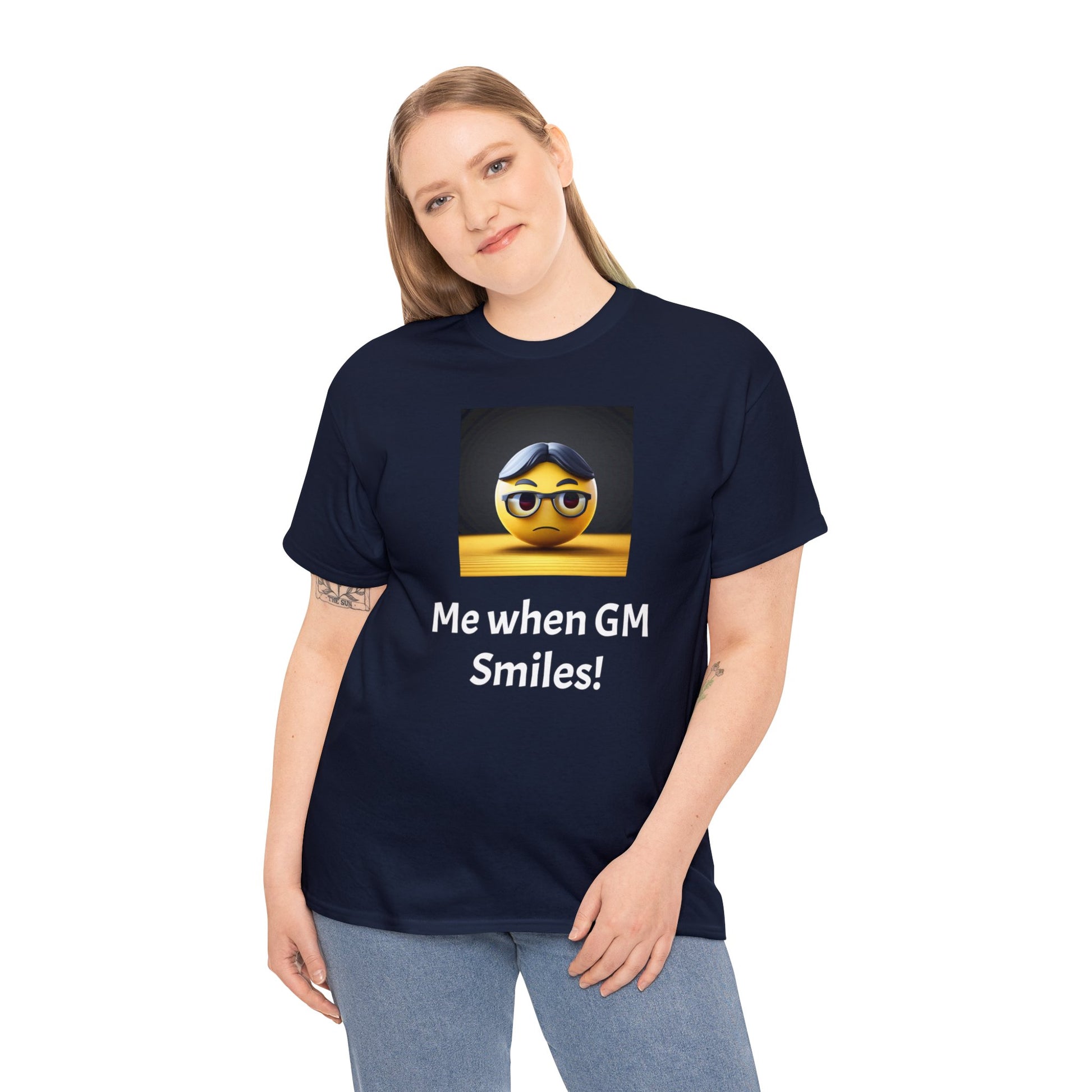 Me when the Gm Smiles Unisex Heavy Cotton Tee-DungeonDice1