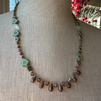 Lotus Dawn Crystal Necklace