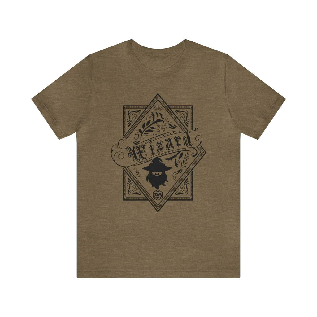 Wizard Class Shirt - Heather Olive / S