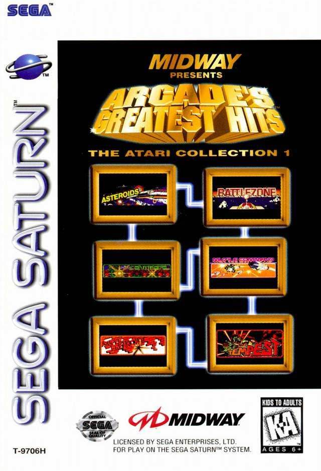 Midway Presents Arcade's Greatest Hits: The Atari Collection 1 (Sega Saturn) - Game Manual Only