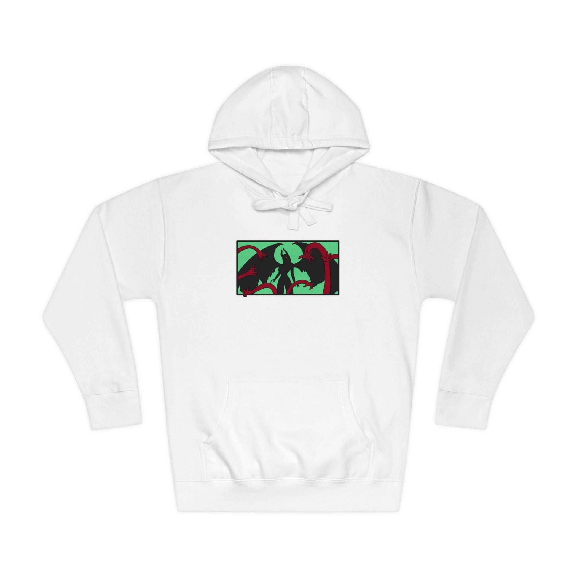 Demon Robin Premium Colored Unisex Anime Hoodie - White / S