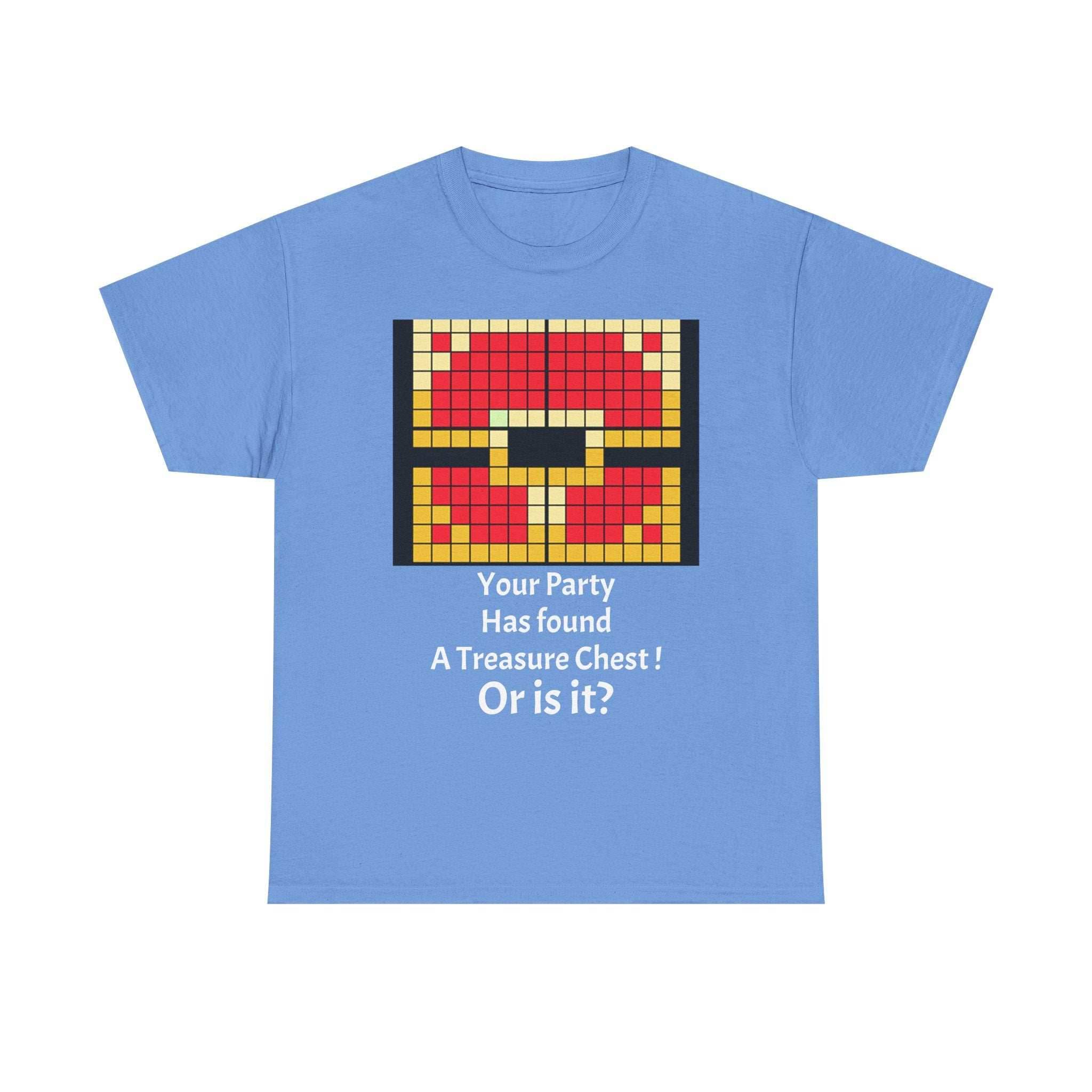 Your party has found a treasure chest! Unisex Heavy Cotton Tee - Carolina Blue / S