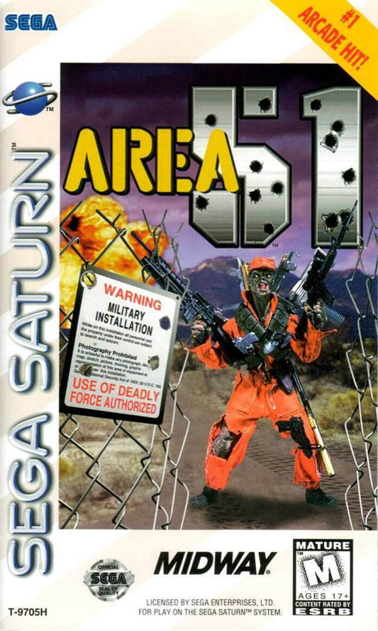Area 51 (Sega Saturn) - Game Manual Only