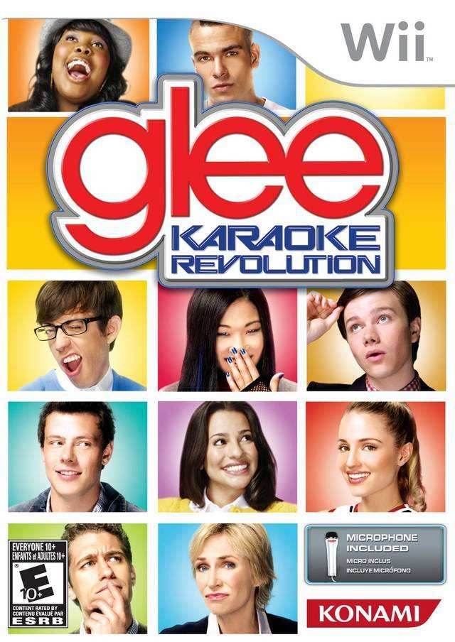 Karaoke Revolution Glee With Microphone (Wii) - Game Manual Only