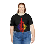 Sunset Ombre Dragon and Sword Shirt - Asphalt / S