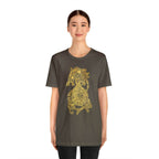 Golden Celtic Dice Dragon Shirt - Army / S
