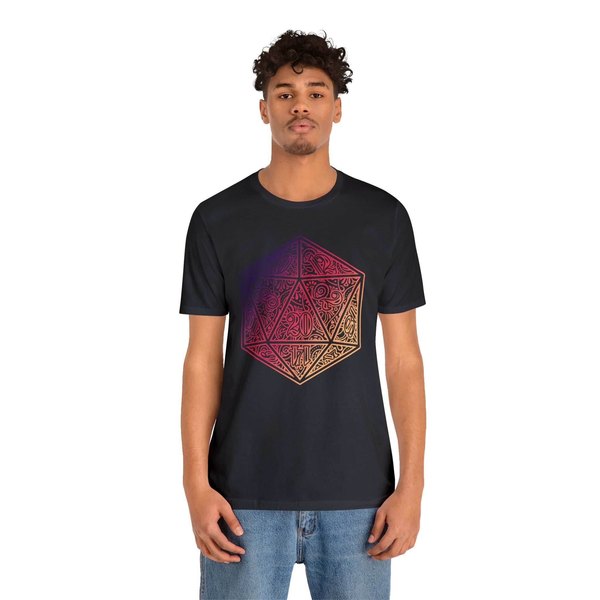Ombre Ornamental Dice Shirt - Asphalt / S