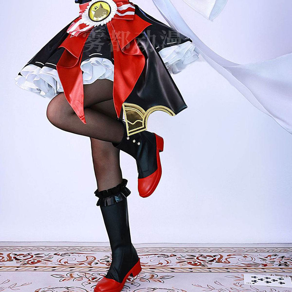 Genshin Impact Linkage Linneline Nite Kentucky Fried Chicken cos clothes KFC animation game cosplay clothes matching shoes - KFC Lynette shoes / 36