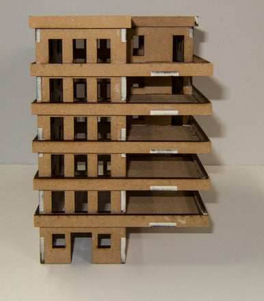 15mm Apartment Block (MDF) - 15MMDF153 - 