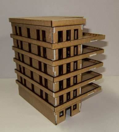 15mm Apartment Block (MDF) - 15MMDF153 - 