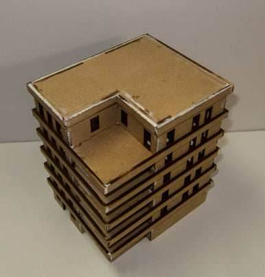 15mm Apartment Block (MDF) - 15MMDF153 - 