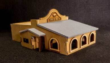 15mm Taco Bell Store (MDF) - 15MMDF163 - 