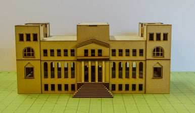 15mm WWII Government Building - Removable Top Floor (MDF) - 15MMDF350-3 - 