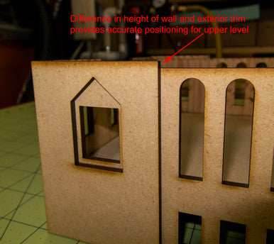 15mm WWII Government Building - Removable Top Floor (MDF) - 15MMDF350-3 - 