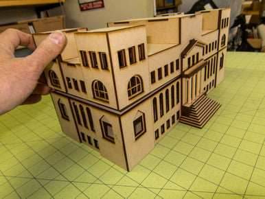 15mm WWII Government Building - Removable Top Floor (MDF) - 15MMDF350-3 - 